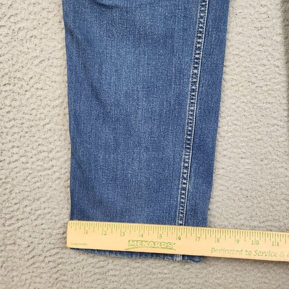 Carhartt Jeans Mens 32x34 Blue Relaxed Denim Straight Rugged Flex Workwear Pants - Picture 6 of 14